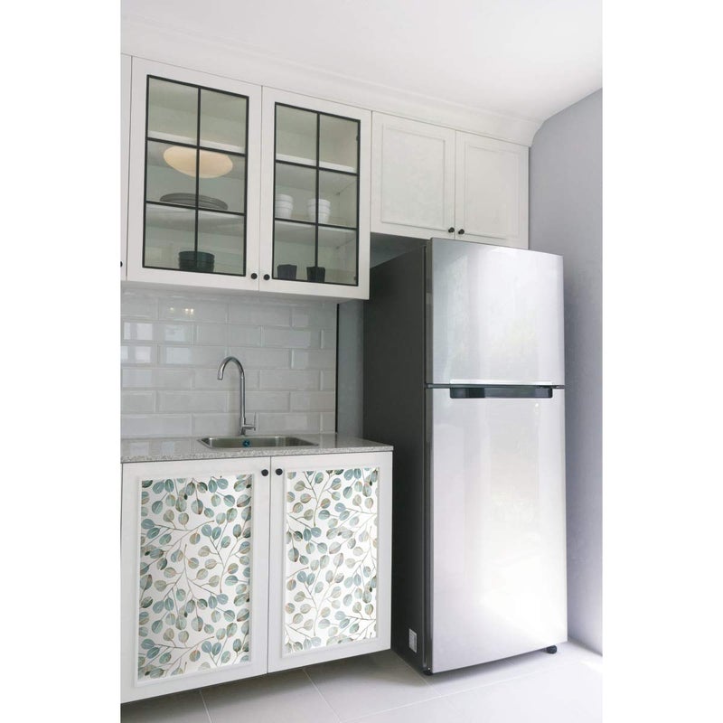 RoomMates RMK11628WP Cat Coquillette Eucalyptus Teal and White Peel and Stick Wallpaper, Roll - Image 3